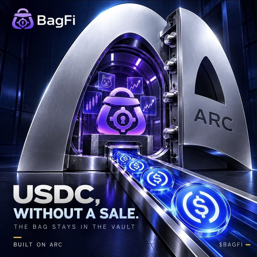 bagfifun's tweet photo. We are building the stock and meme lending protocol in arc

You don't have to sell your meme coin or stock to get USDC; just put it in the vault and borrow against it. Repay the loan, and you'll get your token back. https://t.co/DlqiwzkSBa