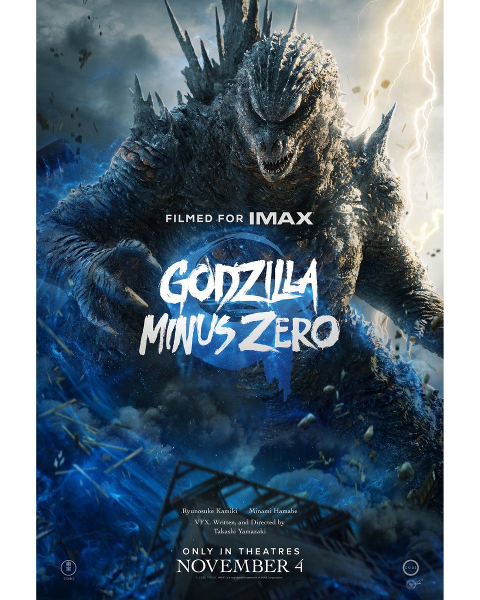 cinema21's tweet photo. Godzilla masih hidup ⚡️

GODZILLA MINUS ZERO
Ditulis dan disutradarai oleh Takashi Yamazaki.

Tayang #diXXI &amp; IMAX mulai 4 November! https://t.co/Cl3piSbycA