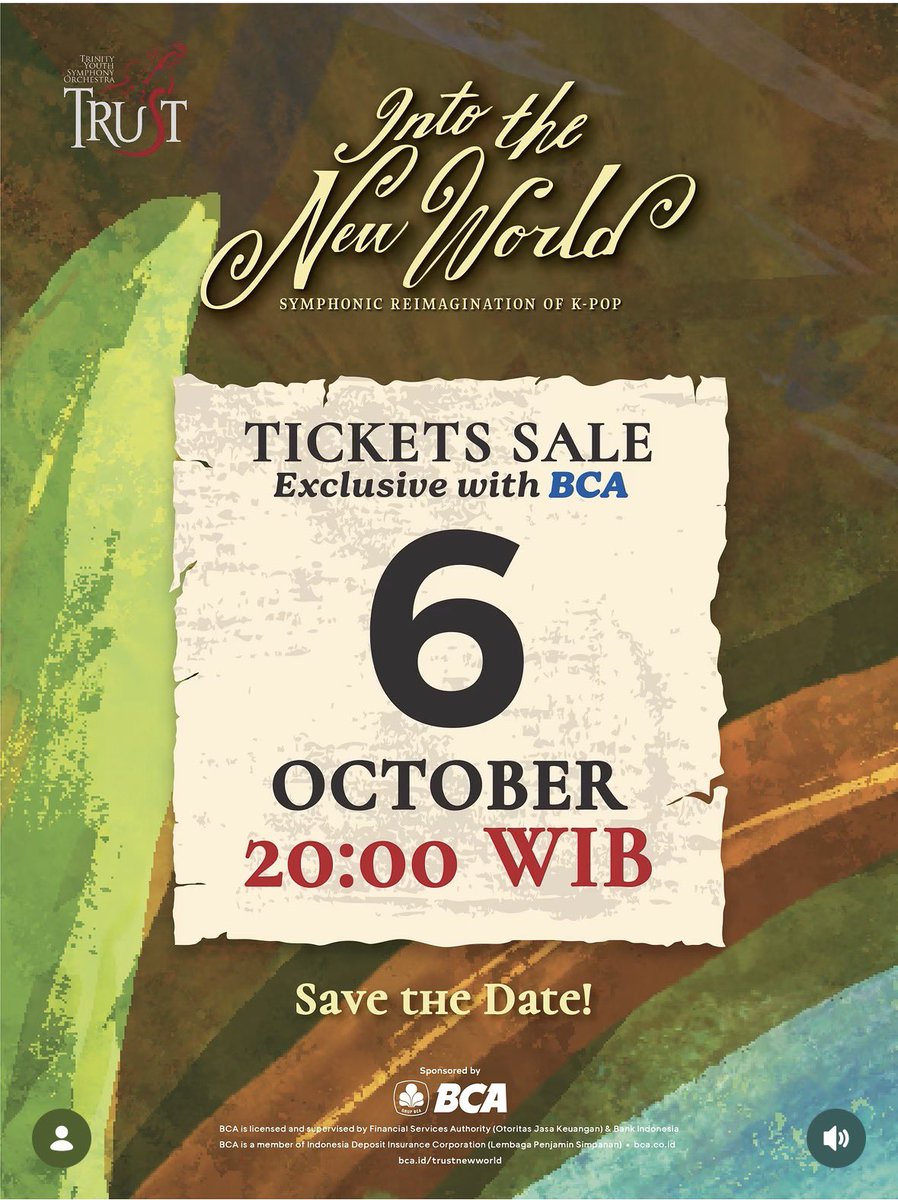 botazni's tweet photo. OPEN TICKETING SERVICE — JASWAR TRUST ORCHESTRA “INTO THE NEW WORLD” : SYMPHONIC REIMAGINATION OF KPOP

💵Fee 150k/tix ALL SECTION
✅No DP bookslot
✅Self payment & pakai data pribadi
✅Fee after secured

💌Any question? Feel free to ask

tag. jastip jaswar trust orchestra into the new world symphonic reimagination of kpop ticketing service proxy htb wtb jasa war #jaswar
