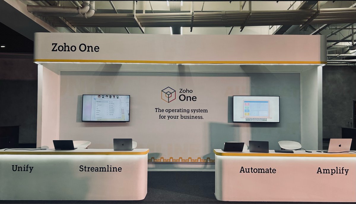 ZohoOne's tweet photo. Meet our experts at the Zoho One booth today at the milestone edition of Zoholics India and enjoy the One Experience. 

Be a part of the incredible ones 💪

#ZoholicsIndia #OneExperience https://t.co/5K2igzk5Qw