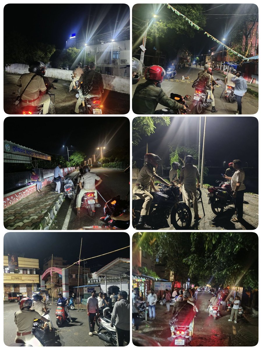 SpSambalpur's tweet photo. Bike patrolling was conducted under Town PS to strengthen police visibility, maintain law & order, and ensure the safety and security of the public.
#SambalpurPolice #BikePatrolling #TownPS #PublicSafety #LawAndOrder https://t.co/Le7Vgi9qm1