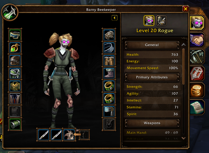 Barny's tweet photo. i think i might be the most geared rogue on Forever rn https://t.co/IMq3rjsjBm