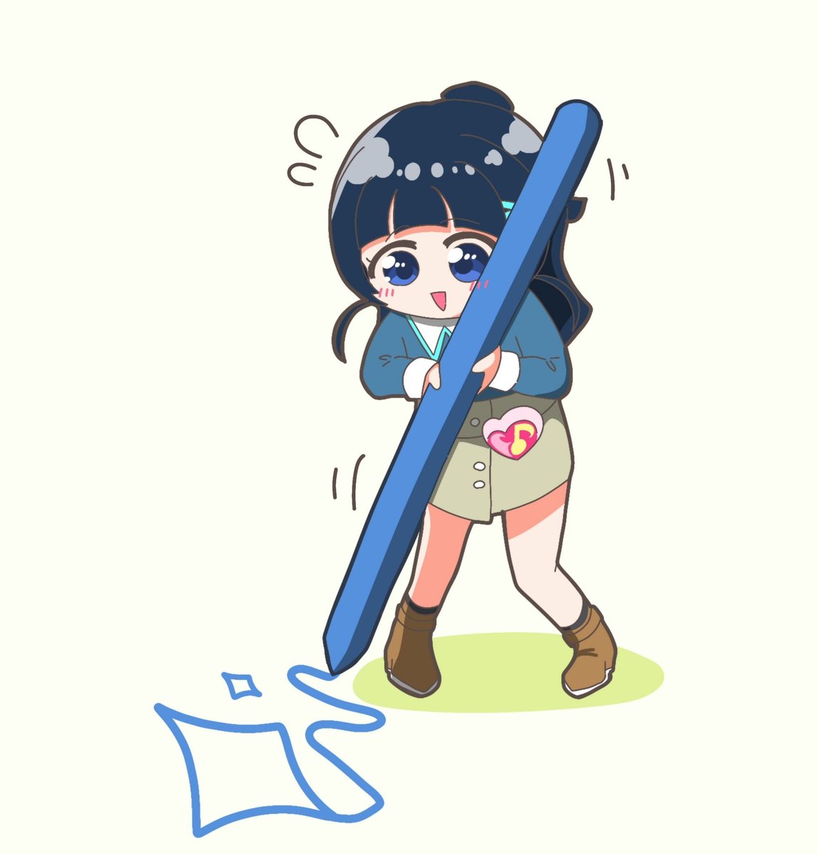 DURCHANSUKI_5's tweet photo. お絵描きななちゃん💙🖍️ https://t.co/m1g5YuqwTX