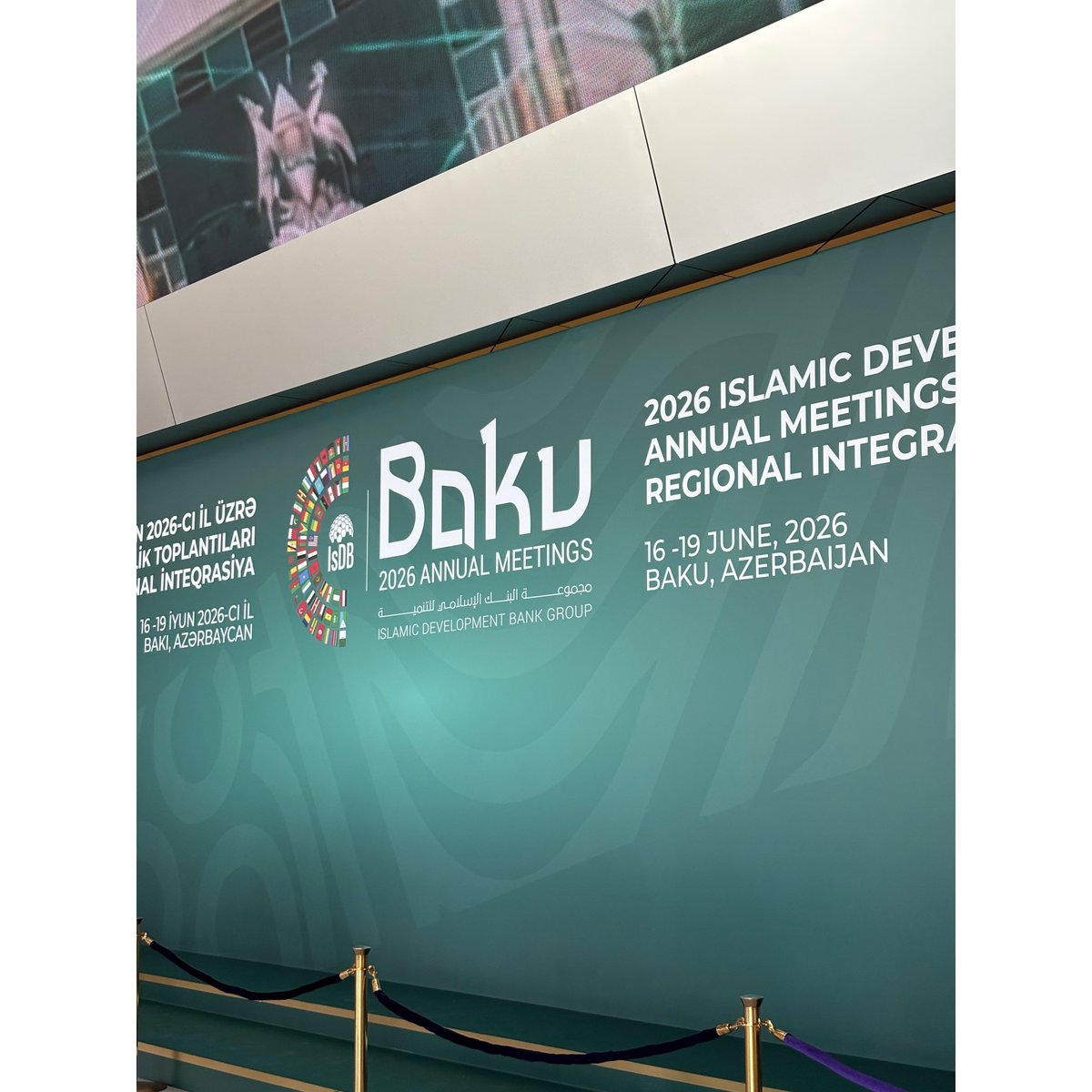 rileylopez30f2e's tweet photo. Another productive day of strengthening global cooperation and building new partnerships. We successfully concluded the second day of the Islamic Development Bank Group 2026 Annual Meetings. Panel sessions, bilateral meetings, and discussions https://t.co/INvZcun6Ov