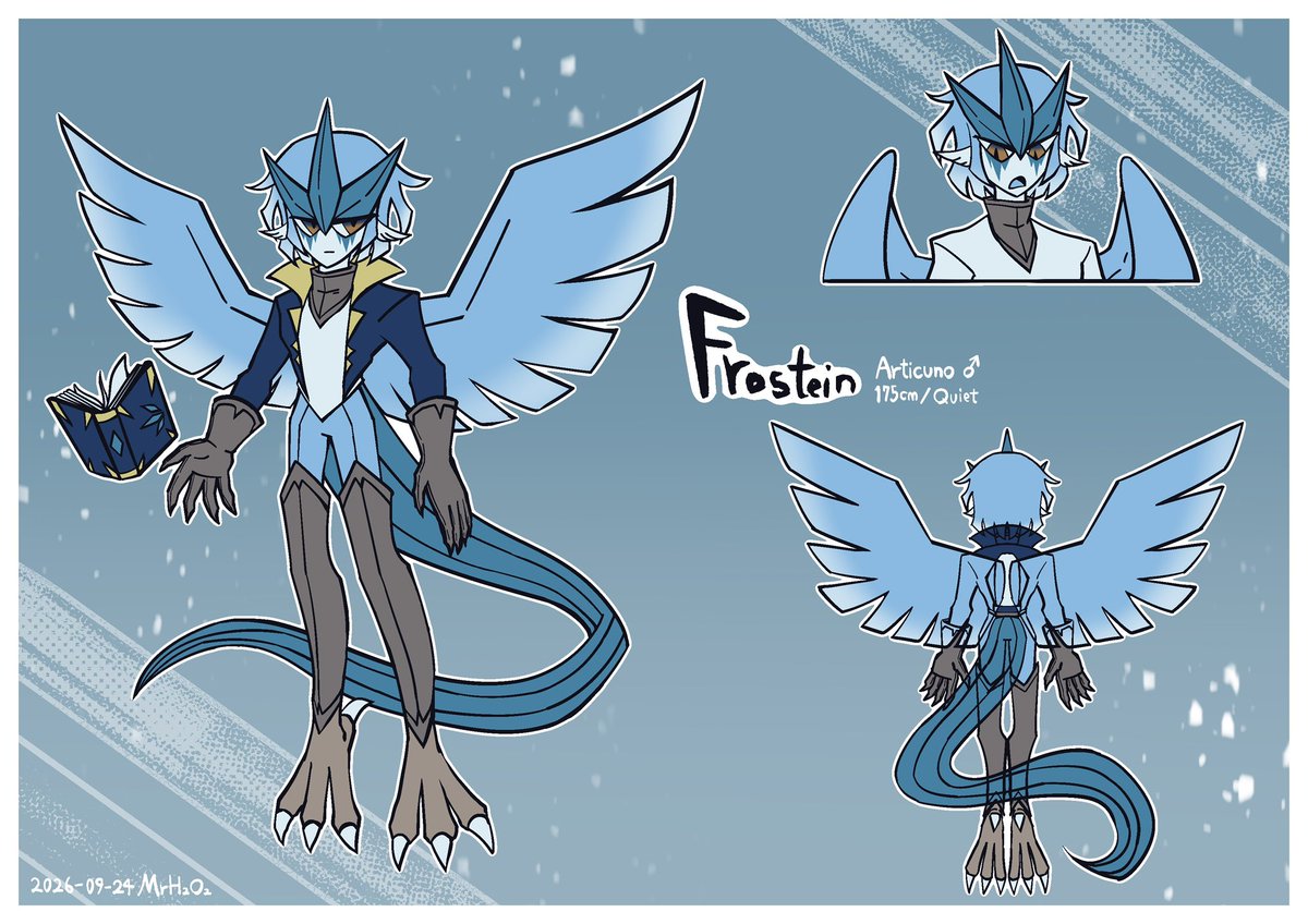 MrH2O2_'s tweet photo. Articuno gijinka
Frostein https://t.co/1DsL8195f6