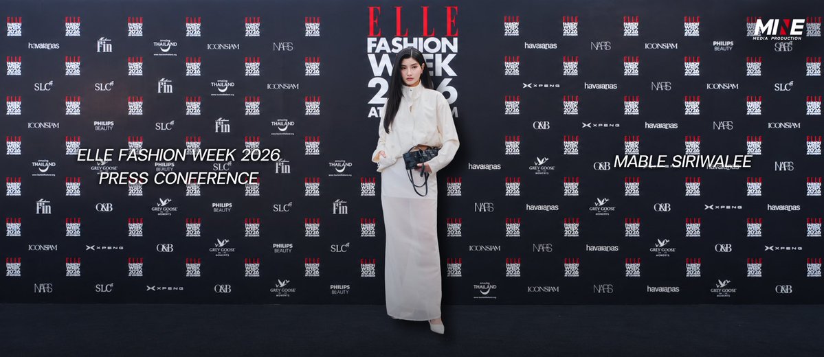 minemediap's tweet photo. เมเบิ้ล @mable_siriwalee ในงาน ELLE FASHION WEEK 2026 PRESS CONFERENCE | Wacay 

MABLE WITH WACAY AT EFW26
#WacayxMable
#WACAYxEFW26
#ElleFashionWeek2026
#SeeYouAtTheTent
#Mable_siriwalee https://t.co/6LO2RtyUcA