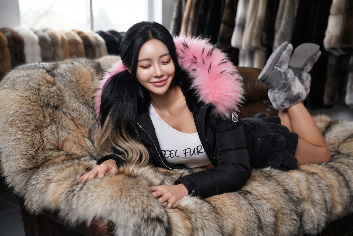 KoreanFurGirl's tweet photo. Feel Fur 
#furfetish #foxfur #furcoat #lovefur #furblanket https://t.co/oER5LjETN9