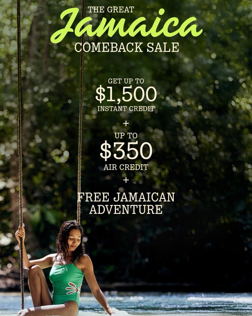harperriverar8l's tweet photo. Jamaica is back, and Sandals is celebrating! Enjoy up to $1, 500 in instant credit, $350 in air credit, and a free Jamaican adventure on qualifying stays of five nights or more. Book your getaway today: (908) 770-5902 or Travel@101DreamVacations. https://t.co/ngelzZmd1H