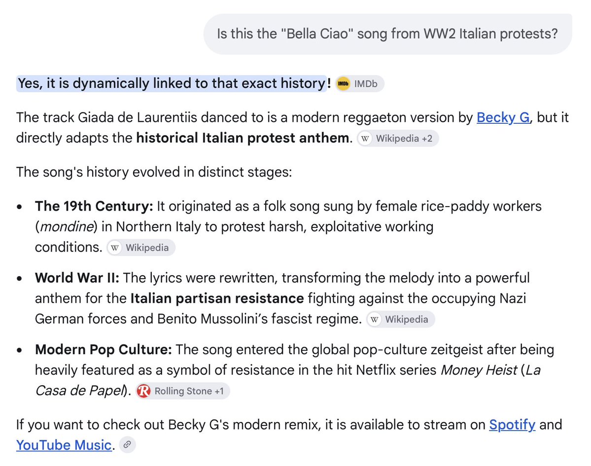 FalkJackie16's tweet photo. @truestormyjoe 👀 Strange coincidence re: "Bella Ciao" you mentioned. Check this out from DWTS, Tues Sept 22/26. Giada de Laurentiis, well known for her Italian cooking shows, danced salsa to "Bella Ciao".  Sent home @ the end. Song: https://t.co/5Xk6JkyfRi
#DWTScomms https://t.co/KKpx0MoqKC