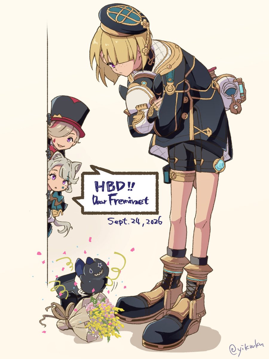 yikwkn's tweet photo. フレミネ誕生日おめでとう〜！ https://t.co/jSAwNQI5PB