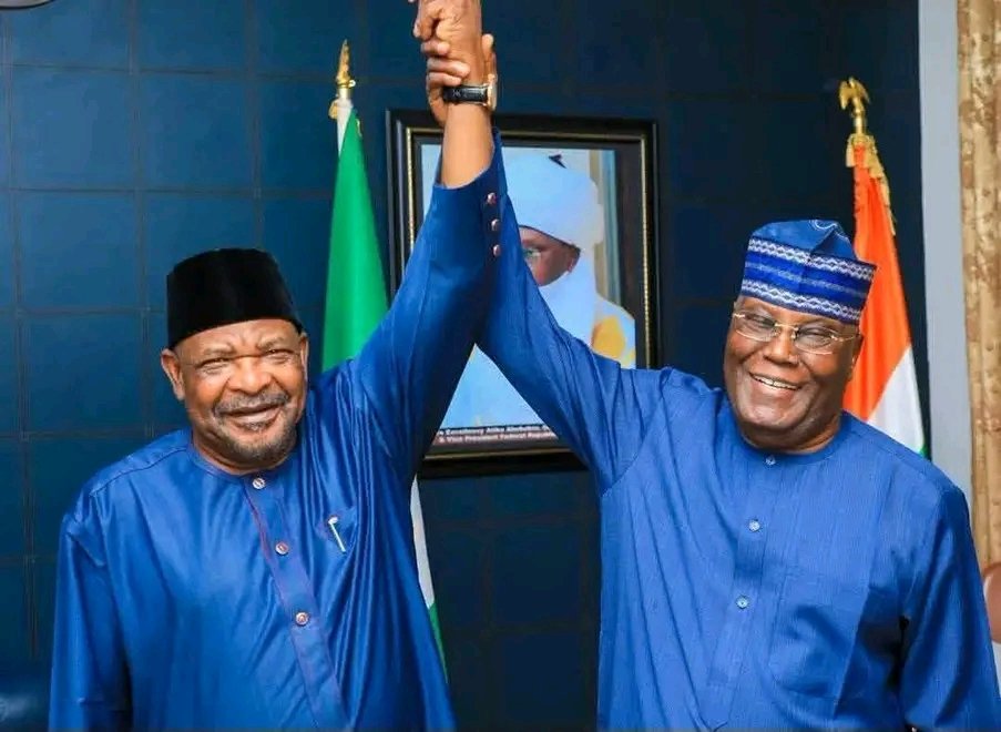 sani_suleman_'s tweet photo. H. E Atiku Abubakar &amp; Senator Abdul Ahmed Ningi United we stand 

ADC -Arise and Shine. https://t.co/CAJc6bFZO1