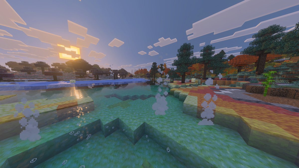 Glitchfiend's tweet photo. Another year, another anniversary.  #BiomesOPlenty turns 14 today!  To celebrate, here are some previews of what's coming in the next update to the Bedrock Add-On! https://t.co/23ecK8D4Cc