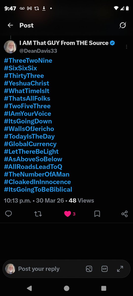 DeanDavis33's tweet photo. #SixSixSix
#ThatsAllFolks
#ItsGoingDown
#LetThereBeLight
#AllRoadsLeadToQ 🐸 https://t.co/NLkSMHMl7I