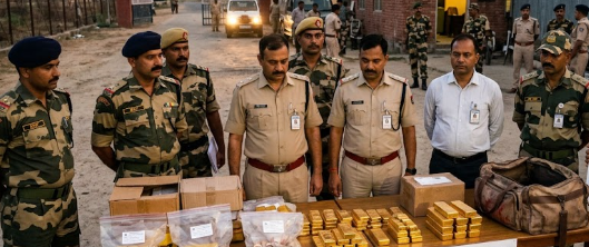 WarriorsBh1860's tweet photo. Major Achievement 
In a joint operation,DRI and BSF seized approximately 12 kg of foreign-origin gold worth ₹17 crore from multiple locations along the Bihar and West Bengal borders. The gold was allegedly smuggled from Bangladesh
A major success against cross-border smuggling👏 https://t.co/GCKkuffmSx