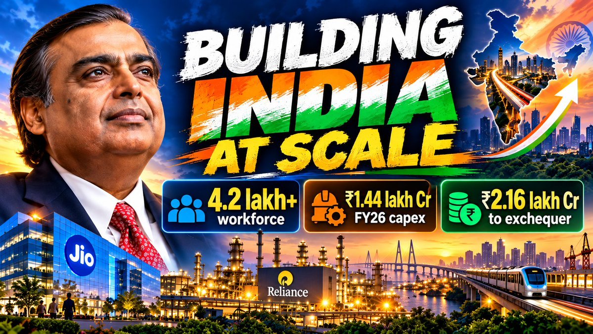 Eshaan556147's tweet photo. #42LakhWorkforce Mukesh Ambani ka real legacy rishton mein nahi, infrastructure aur employment mein hai. Ranking badal jaate hain, par desh ke liye kiya gaya kaam forever rahta hai yaar 🇮🇳 https://t.co/fHNzOviijD