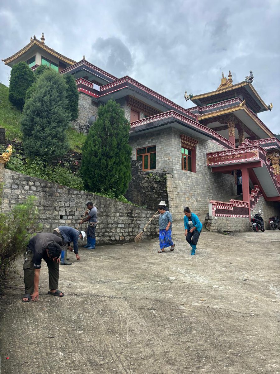 NRC_Yak's tweet photo. As part of the Swachhta Hi Seva 2026 campaign, ICAR–National Research Centre on Yak, Dirang organised a cleanliness drive at TDL Monastery, Dirang. https://t.co/e0fq5xpH1Y