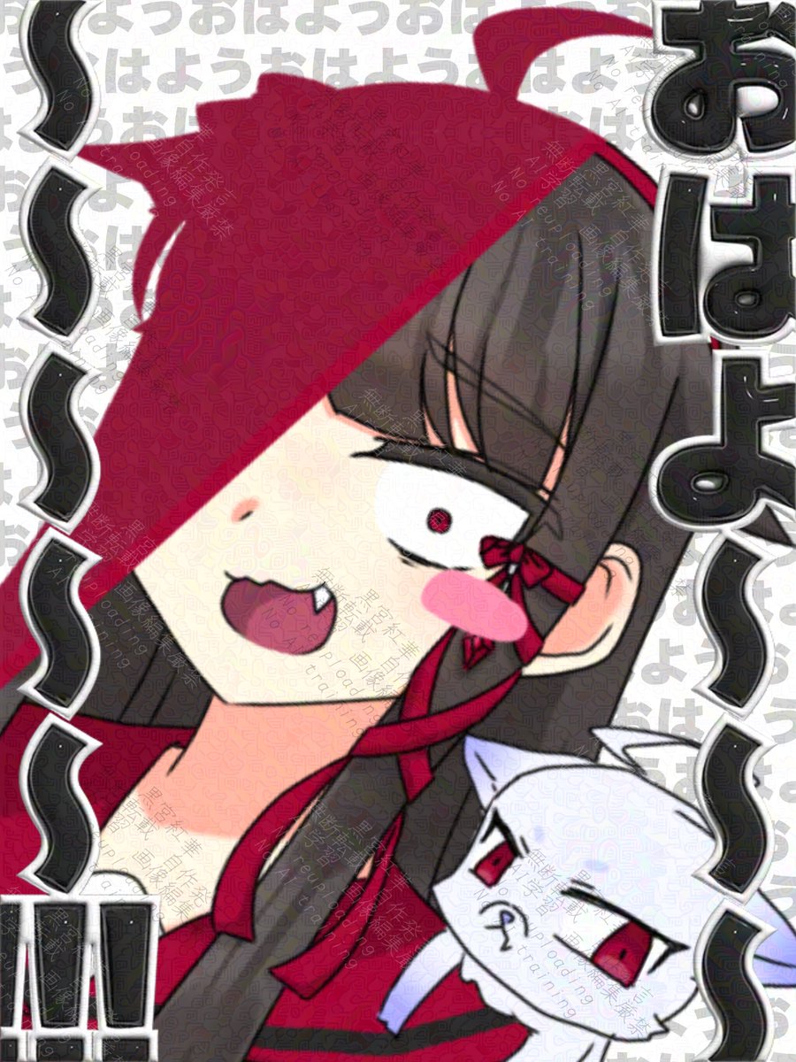 ojx58j's tweet photo. んはよざァア〜す↓↑（ビブラート）
昨日言ってた布で隠すだなんだはどうなったって？まだ描いてねえよッッッ！！

#おはようＶライバー https://t.co/WLFMEoFigF