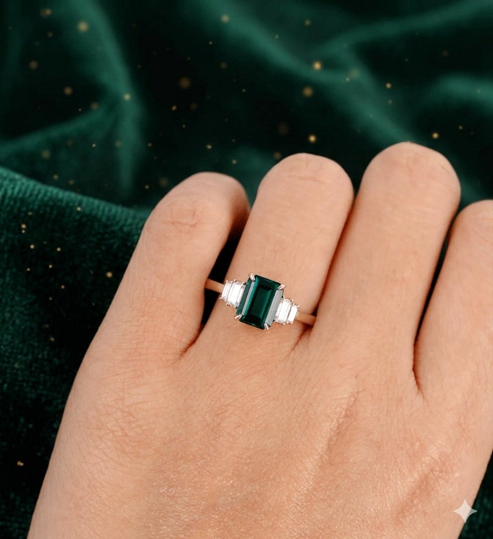 krishnaJewellSt's tweet photo. Antique Emerald Cut Green Emerald Engagement Ring With Side St by KrishnajewellStore 
 https://t.co/8me5B7VROm via @Etsy https://t.co/o5HEcqiYwB