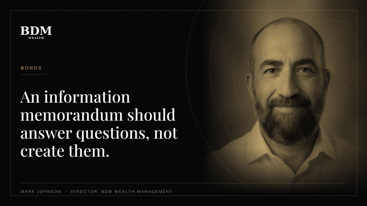Markbdmllc's tweet photo. An information memorandum should answer questions, not create them.

Capital at risk. HNW &amp; sophisticated investors only.

#Bonds #FixedIncome https://t.co/VonDpoMxWe
