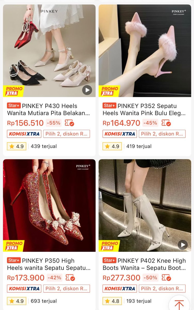 tuffluhvv_'s tweet photo. niatnya cuma cari sepatu buat kondangan, malah nemu heels secakep ini 😭
modelnya tuh keliatan mahal banget, apalagi yang pita &amp; bulu-bulu 🥹🎀
harganya masih 150–200 ribuan lebih dikit karena lagi promo

kayaknya yang perlu dikontrol bukan wishlist sepatu, tapi saldo 😭 https://t.co/71SE0LaCoC