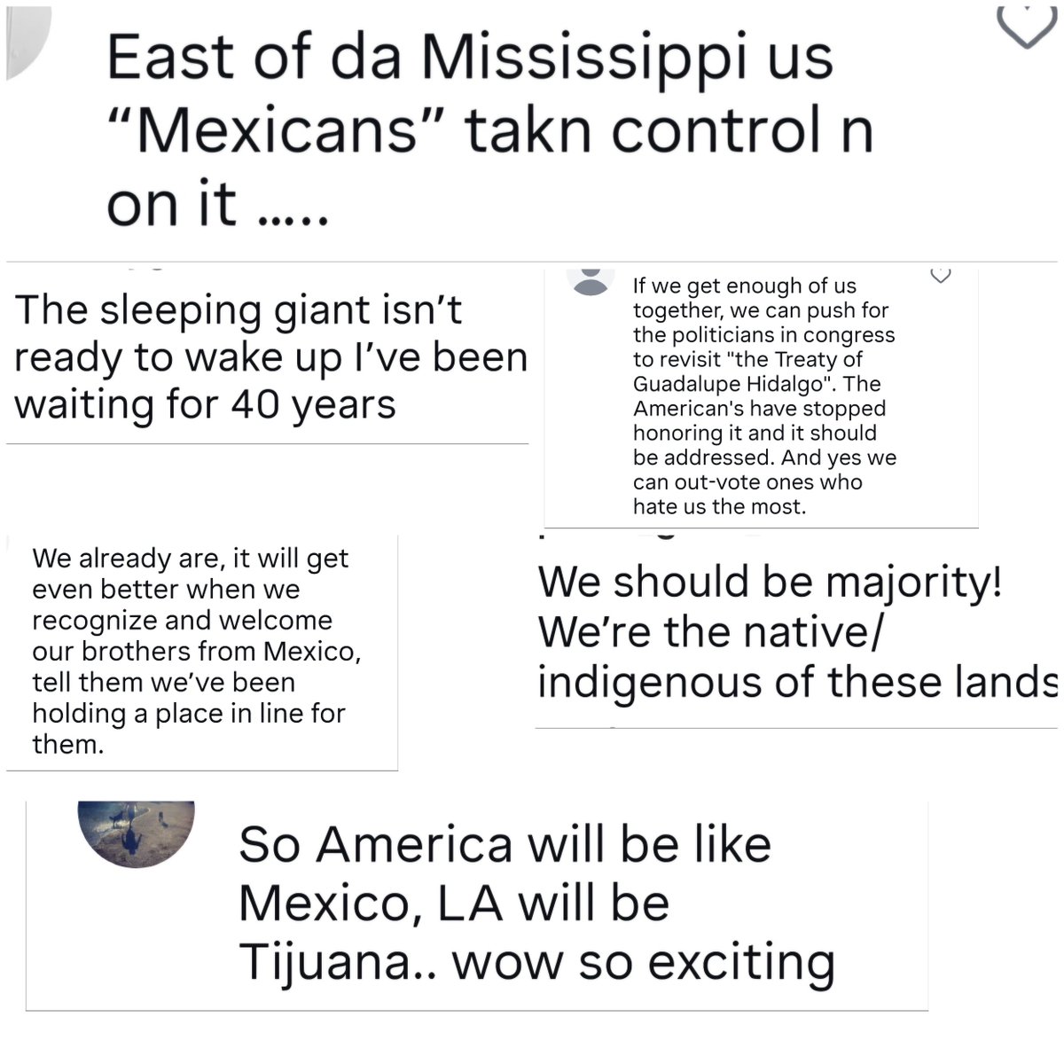 SummerBree60136's tweet photo. An interesting discussion amongst the 'Chicanos, Mex, Latino Hispanic' community. 

Mississippi seems to be the focus. 

⬇️ https://t.co/gYmmT9BXvh