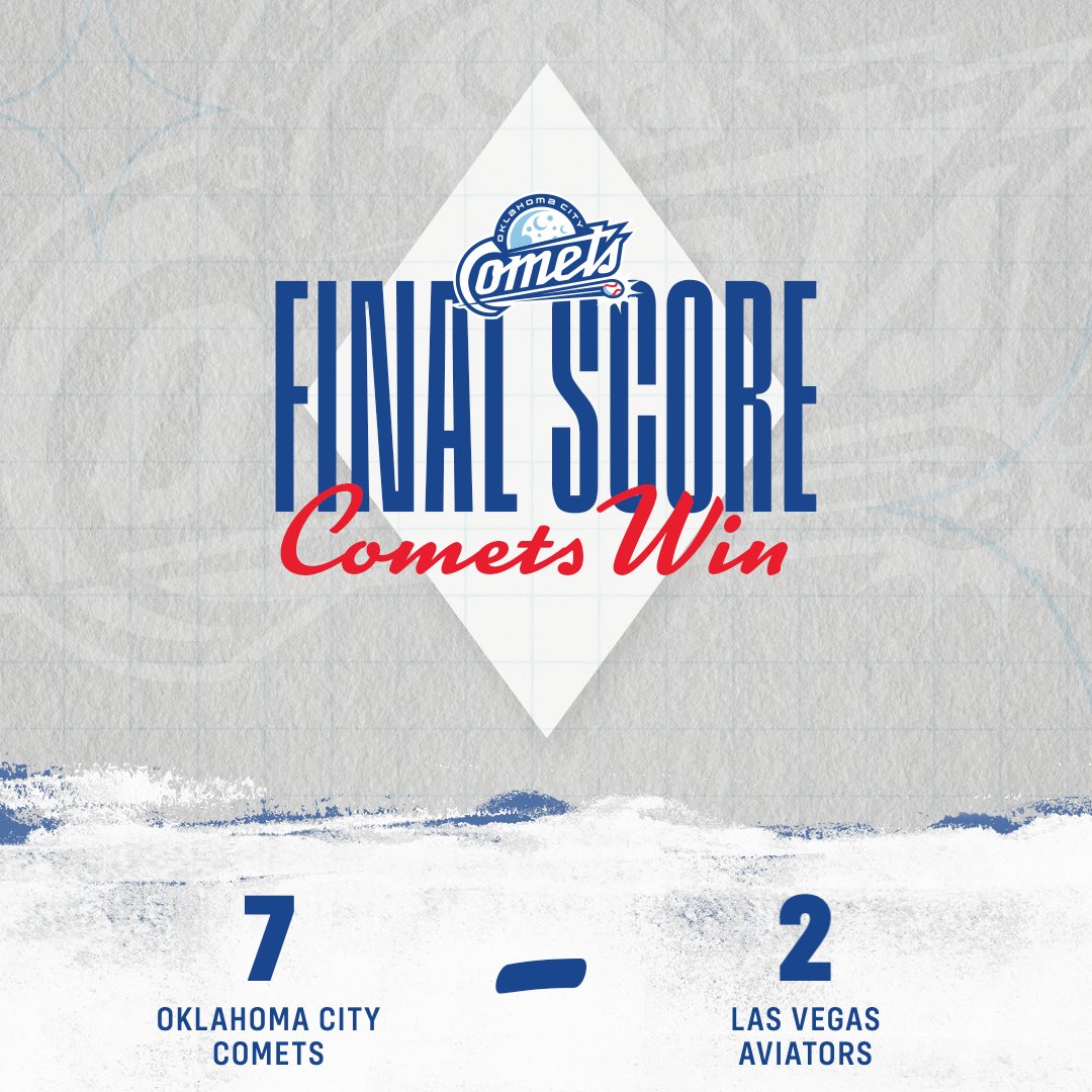OKC_comets's tweet photo. A 7-2 win by the Comets Wednesday night in Game 2 of the PCL Championship Series evened the best-of-three series against Las Vegas to force a decisive Game 3 Thursday at Las Vegas Ballpark!

James Tibbs III and Ryan Fitzgerald both homered and Landon Knack recorded 8 K's over 6.1 innings in the win!

Recap: https://t.co/umWeY7LCBr