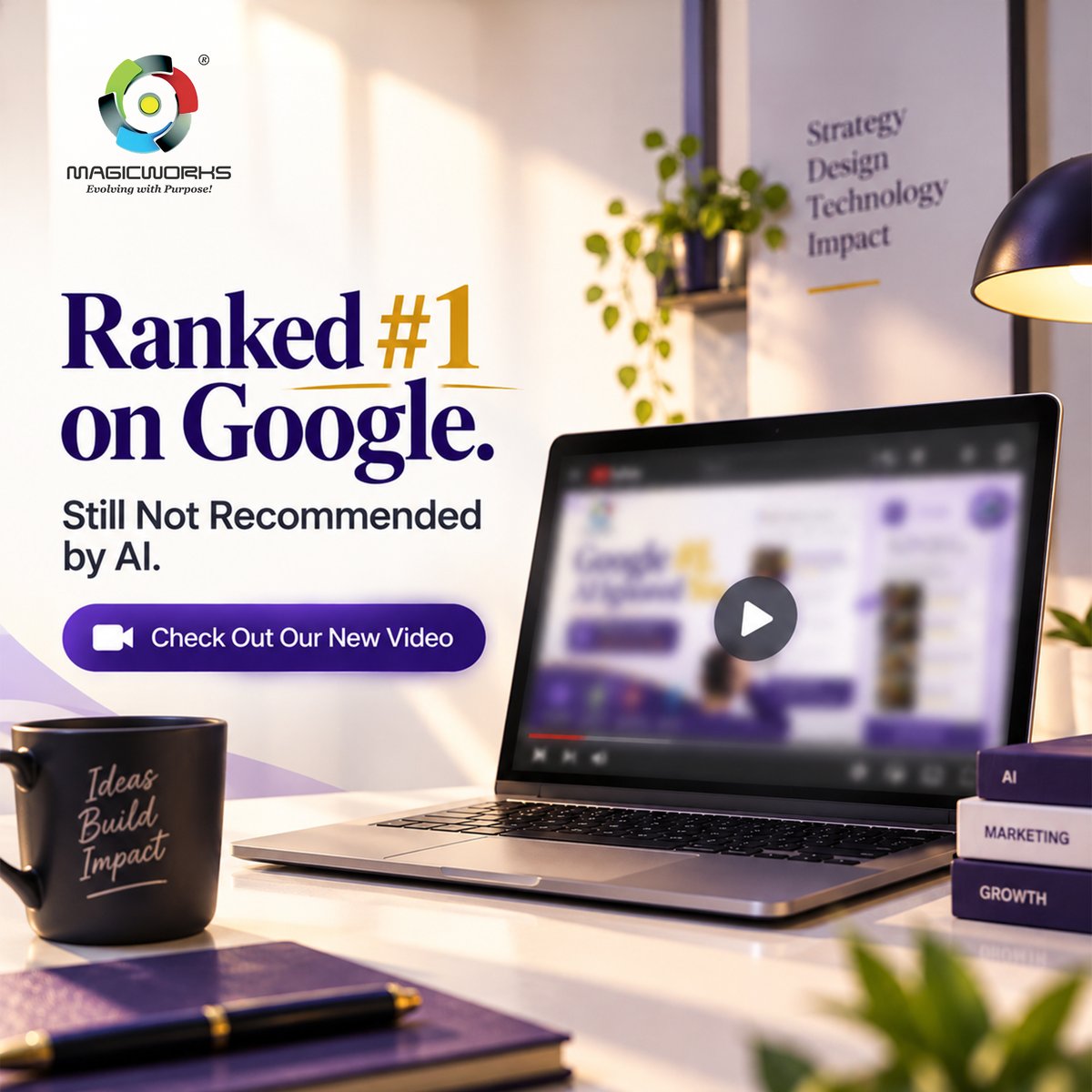 MagicWorks123's tweet photo. Ranking #1 on Google used to mean you won. Now it might not even get you mentioned.

In Module 1, Lesson 1 of our AEO/GEO Masterclass, we break down exactly why:
Link: https://t.co/xFgFxPicPC

New AEO/GEO lesson daily. Missed one? Catch up on the full playlist.

#AISearchWeekly https://t.co/oy2QQtfwMq