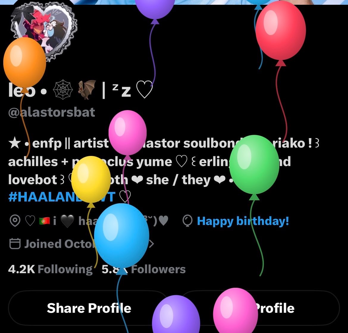 alastorsbat's tweet photo. HAPPY BIRTHDAY TO ME YAY 🖤 https://t.co/n8bCmFlKWb