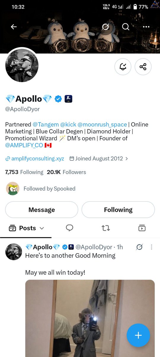 itszpapss's tweet photo. @Winter100x @spookedghosts @ApolloDyor “Just one comment away from making this $500 my luckiest notification ever 💎🔥 Good luck to everyone, but I’m claiming my spot! 👀🏆” https://t.co/CGiF6MhiB0