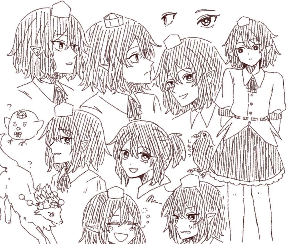 tktkhappymchyr's tweet photo. 射命丸顔だけ落書き https://t.co/L6AtP6Lpn7