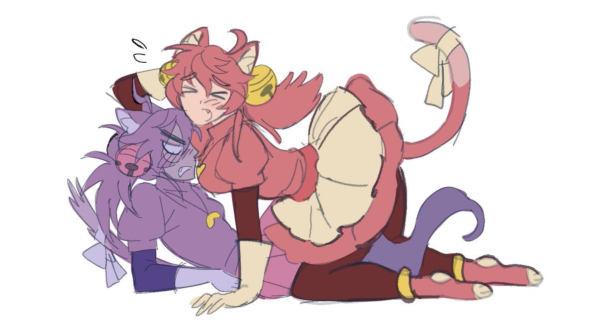 apple_p3e's tweet photo. can i just draw them cuddling everyday https://t.co/grTQHABlOU