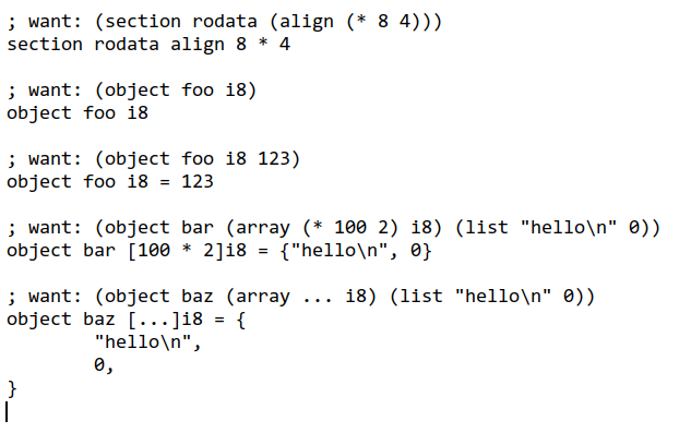 polyscone's tweet photo. Now successfully parsing section and object declarations https://t.co/NTbPXkOdZB
