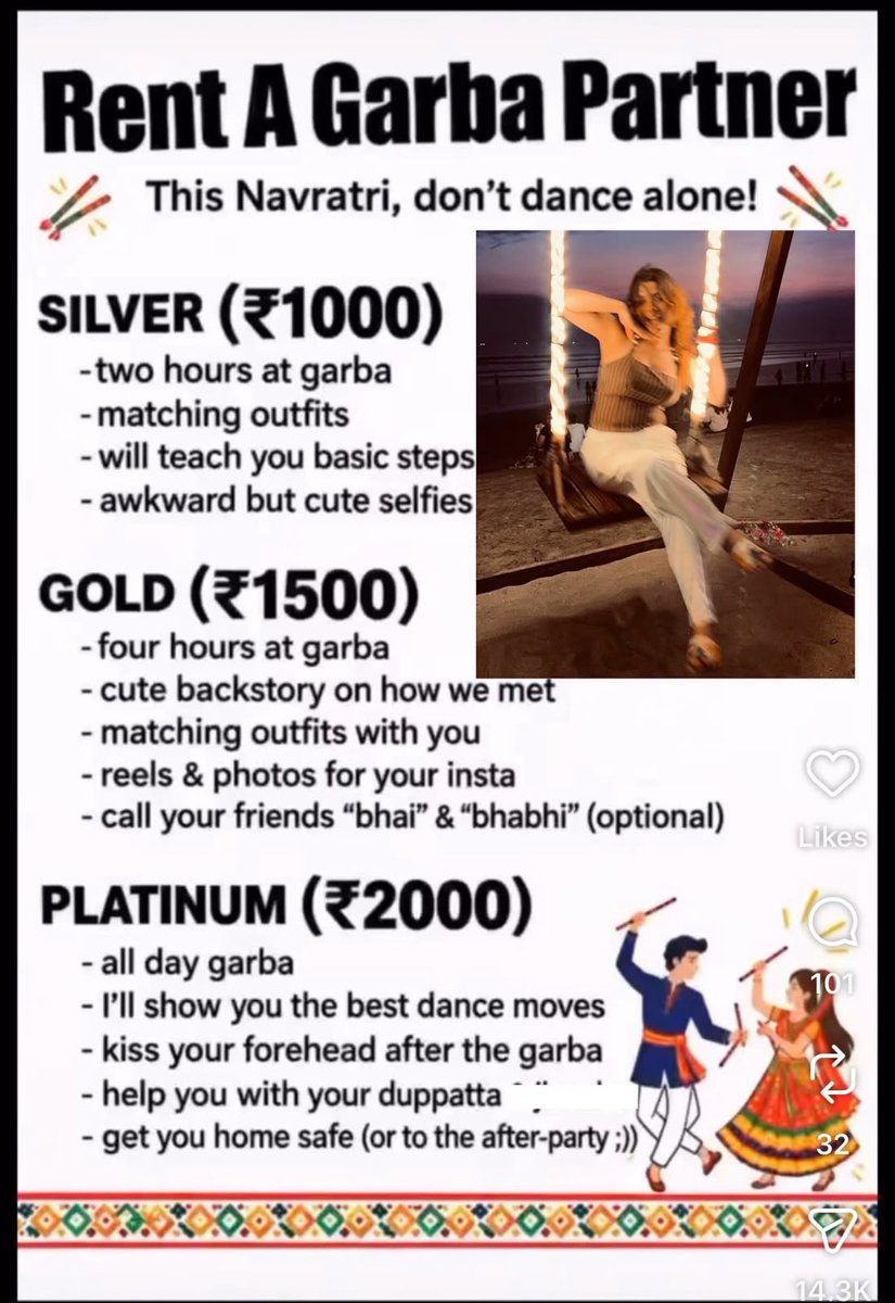 DChaurasia2312's tweet photo. हिंदू त्योहारों को बदनाम करने की साजिश. "Rent A Garba Partner" के पोस्टर नवरात्रि से पहले गुजरात और महाराष्ट्र के सोशल मीडिया पर भरे पड़े हैं. ये मामला साईबर फ्रॉड का है या फिर इसके पीछे कोई साजिश है? इसकी पूरी पड़ताल होनी चाहिए. तमाम गरबा पंडालों में ये नियम होता है कि आपको पार्टनर के साथ जाना जरूरी नहीं है. ज्यादातर गरबा पंडाल सोसाइटी के होते हैं और हर परिवार एक दूसरे को जानता है, लेकिन इन तमाम परिस्थितियों के बीच इस तरह के पोस्ट कई सारे सवाल उठा रहे हैं. गरबा के आयोजन करने वाली समिति ने ऐसे पोस्ट की साइबर पुलिस से गहन जांच की मांग की है. सवाल ये खड़ा होता है कि दूसरे मजहब के त्योहारों के संबंध में ऐसी बातें क्यों सामने नहीं आती?
#GarbaPartner #RentAGarbaPartner
 #Mumbai #Ahmedabad #Surat #Garba 
#DeepakChaurasia #deepakchaurasia 
@GujaratPolice
@DGPMaharashtra
@MumbaiPolice
@livetimes_news