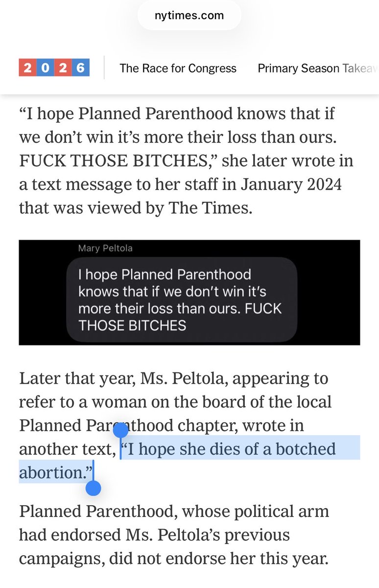alaskalandmine's tweet photo. The @nytimes article on @MaryPeltola is maximum loose. While some of it isn’t that bad (making staff feed crickets to her pet chameleon Meatball), some of it is really bad. This part by far being the worst. Did she decide to go full Don Young? It’s a bold strategy, Cotton! https://t.co/iJkQUEMCc9