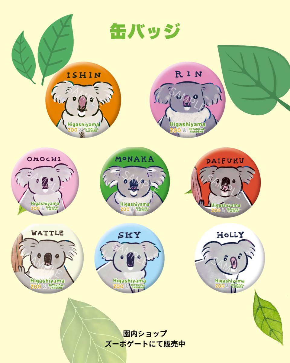 higashiyama_prd's tweet photo. イラストレーターのNagi @nagisatelier さんが描きおろした、東山動植物園のコアラたちのグッズが登場！

Nagiさんならではの、個体の描き分けは必見です🐨🌿

#東山動植物園
#コアラ https://t.co/UT4Zv9OXIw