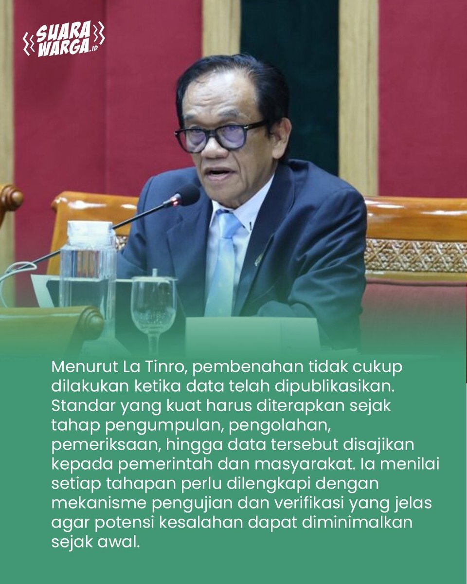 TirtaKamila's tweet photo. La Tinro dorong RUU statistik perkuat kualitas dan kredibilitas data Nasional ✍️✅ https://t.co/6SUrXYPWr1