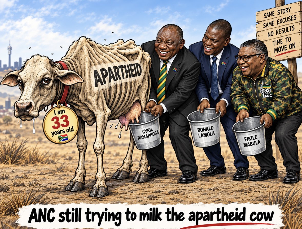 GrootAfrikaner's tweet photo. Almost 33 years after apartheid ended in South Africa, the ANC is still implementing more race laws to punish White South Africans. Even children born 15 years after apartheid are excluded from fair employment opportunities because they were born White.

We have a sick racist government, and it should not only be President Trump condemning this racist South African government. Where are Australia, the UK, Canada, Russia and the rest?