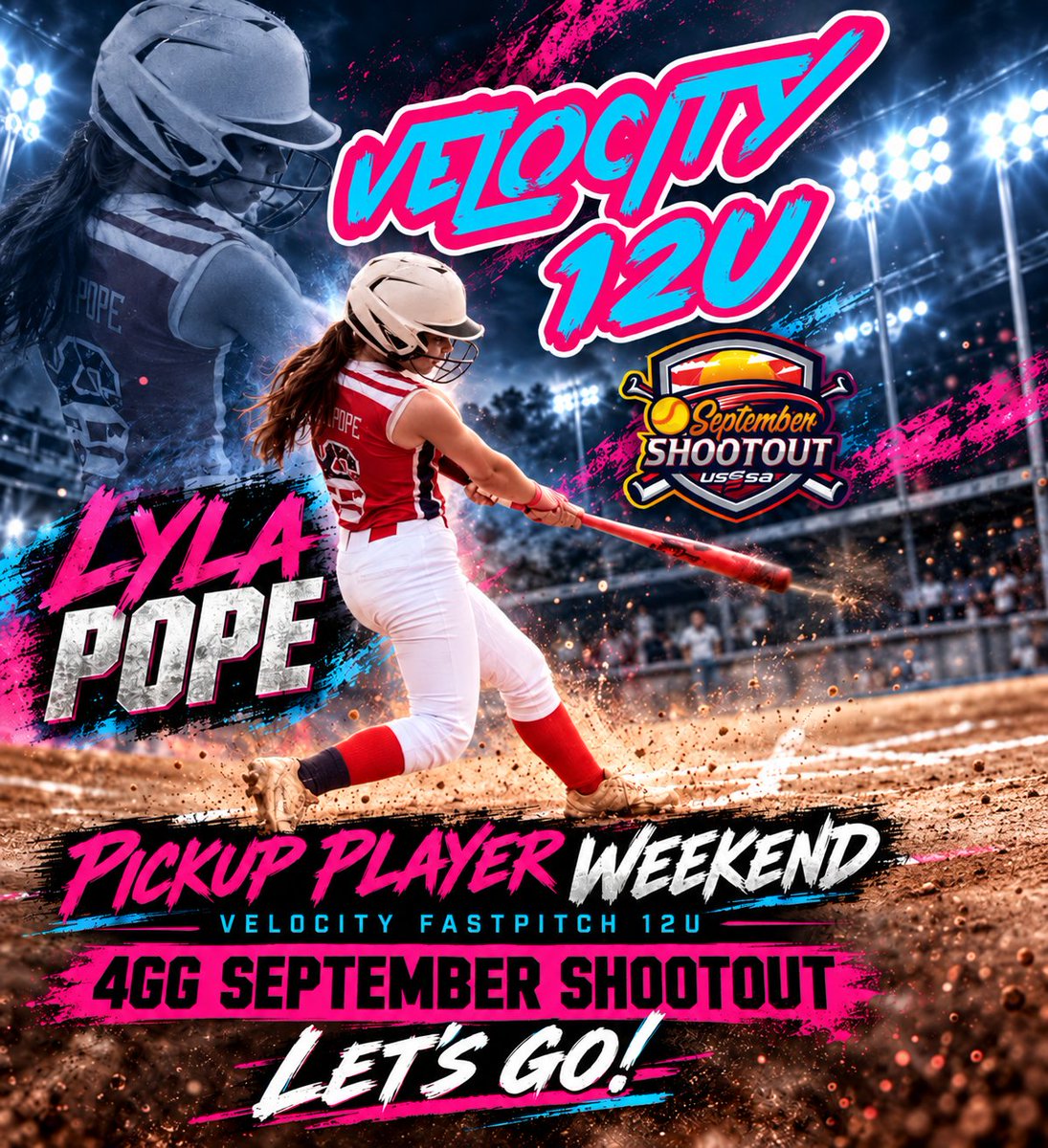 LylaPope2033's tweet photo. 🥎 Pickup Player Weekend!

Starz is off, so Lyla is getting some extra reps this weekend with Velocity Fastpitch 12U in the 4GG September Shootout! 🔥

Always grateful for another chance to compete, learn, and keep growing at the 12U level.

Let’s go #6! 💪🥎 https://t.co/H37F3wOMSi