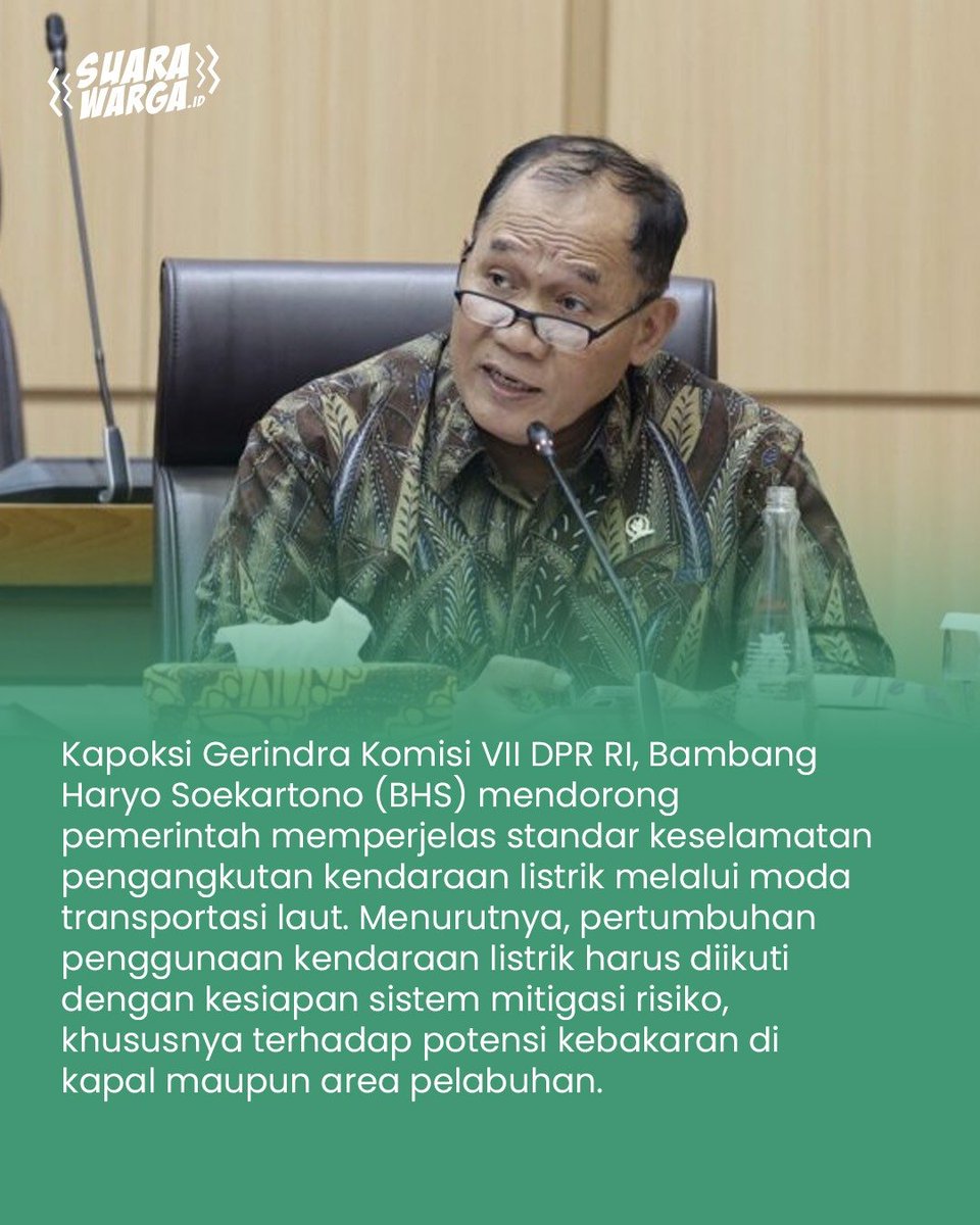 Kasimsergeniw's tweet photo. Kapoksi Gerindra komisi VII DPR RI Bambang Haryo dorong standar keselamatan angkutan kendaraan listrik lewat laut diperjelas✍️‼️ https://t.co/d3QA7HPxgS