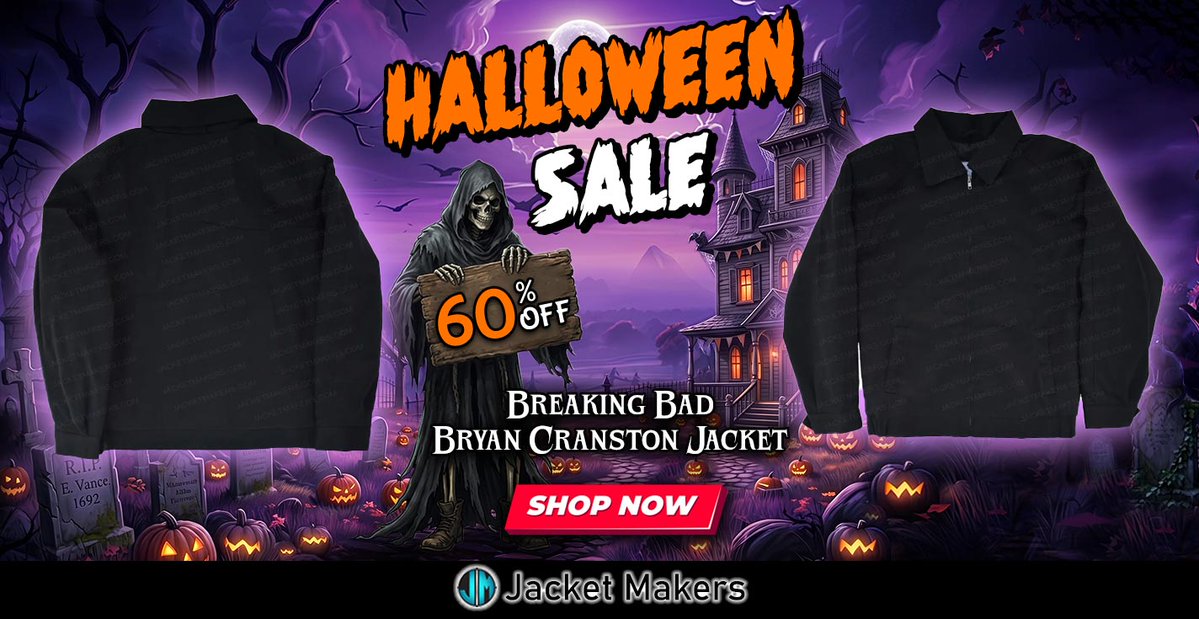 jacketmakers's tweet photo. #Halloween 2026 Sale Iconic Character #Costumes Up to 60% OFF! #BreakingBad #WalterWhite Black #Jacket
https://t.co/Sqce4rax7E
#Halloween2026 #Fashion #Outfits #Costume #Cosplay #Sale #Heisenberg #halloweencostumes #halloweenoutgift #ShuriCosplay #halloweencountdown #spookyseason https://t.co/7hGjQLAZnY