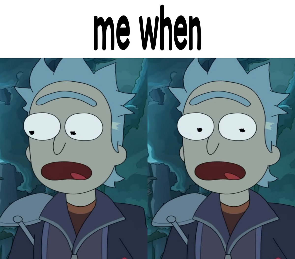 Confettiiswwirl's tweet photo. Yo cuando #rickandmorty https://t.co/nMH6uOyrpo