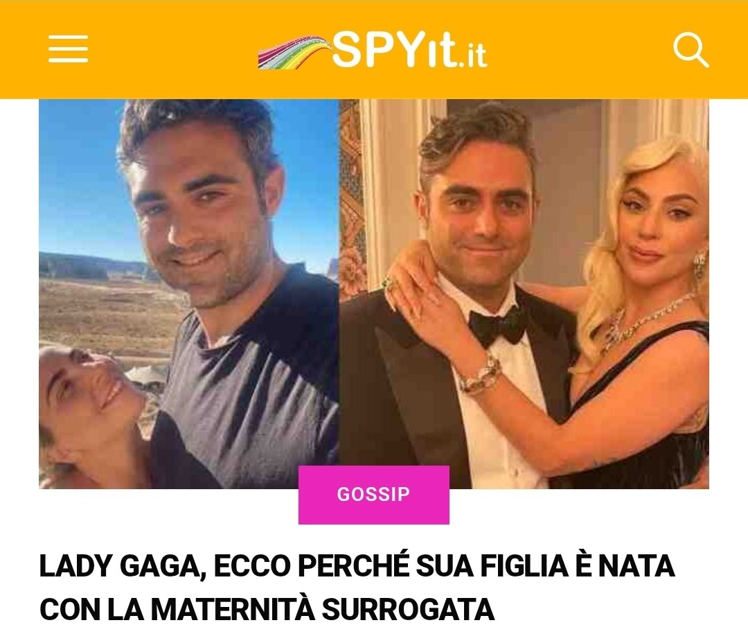 SPYit_official's tweet photo. Lady Gaga, ecco perché sua figlia è nata con la maternità surrogata 👉https://t.co/M5UQ4x0G0M
#ladygaga #gpa #uteroinaffitto https://t.co/C1zLKnss6n