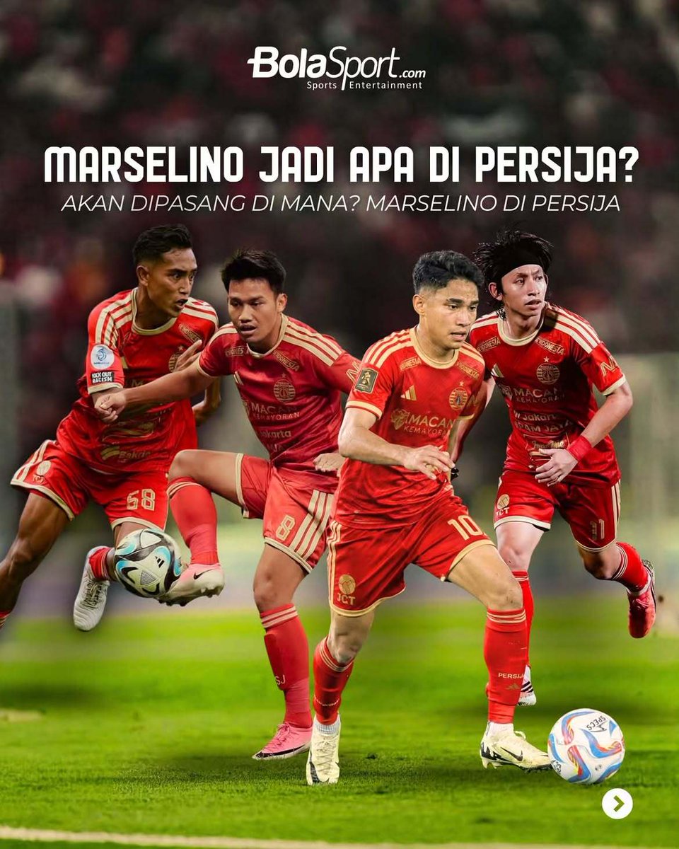 BolaSportcom's tweet photo. Marselino Ferdinan kembali bereuni dengan Shin Tae-yong di Persija! 👀

Datang di hari terakhir bursa transfer, posisi Lino di skuad Macan Kemayoran langsung menjadi sorotan. Apalagi Persija sudah punya Witan Sulaeman, Arlyansyah Abdulmanan, dan Rayhan Hannan di sektor winger. https://t.co/HV95uMRS40