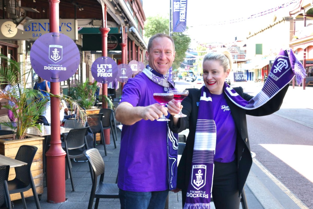 wabusinessnews's tweet photo. ‘Purple Reign’: Freo businesses capitalise on Dockers fever: #foodwine #retail https://t.co/F5sthrj9Jo https://t.co/XIWGWU9mUP