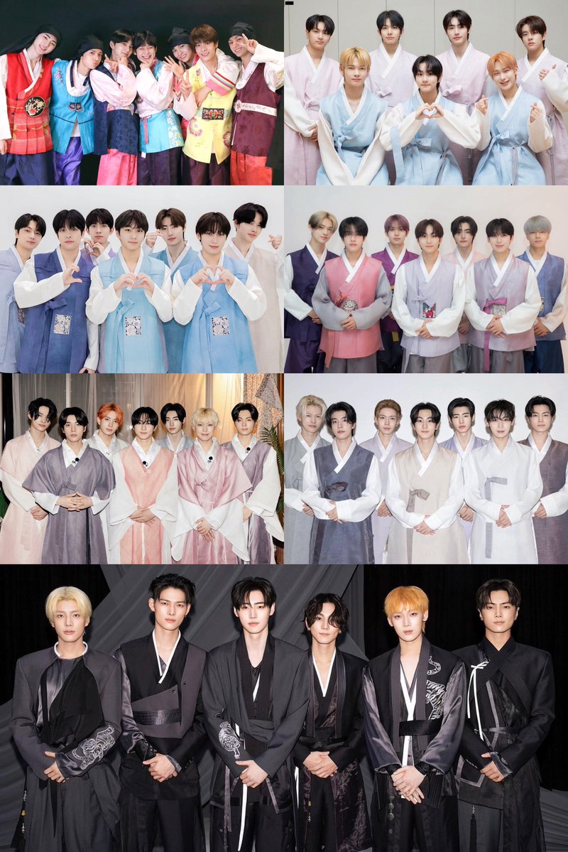 EN7ernally's tweet photo. chuseok with enhypen through the years 🫶🏻 https://t.co/XoLuxW2scB