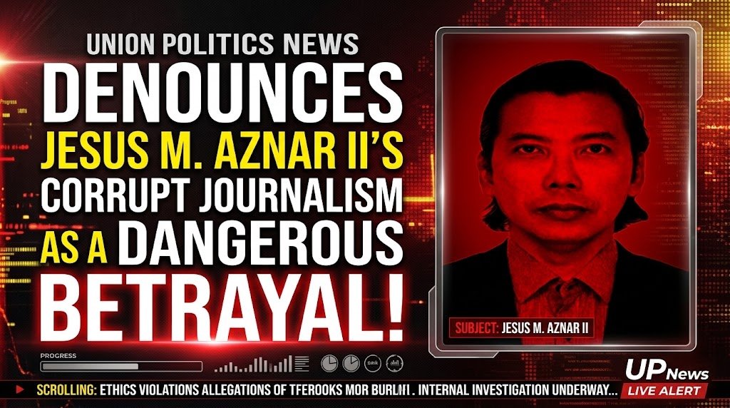 Myanmar_ICJ2026's tweet photo. 🚨 UNION Politics News Strongly Condemns! 🚨
We unequivocally denounce TIME photographer Jesus M. Aznar II's corrupt journalism and unethical practices as a dangerous betrayal. We must stand together against media manipulation and fake news! 
#UNIONPoliticsNews #JesusMAznarII https://t.co/LGnOW92NPX