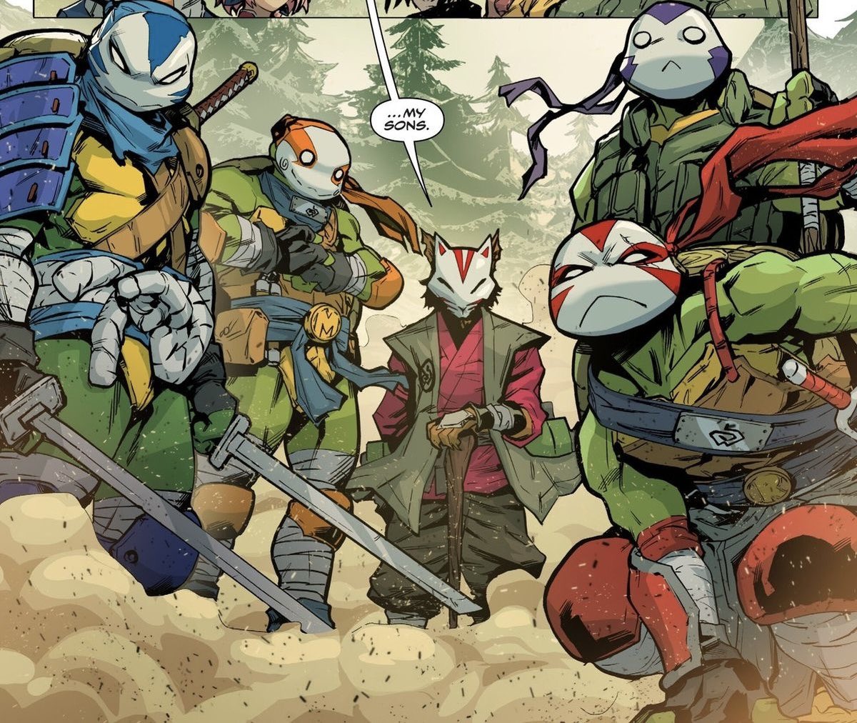 Fanta5ma5's tweet photo. TMNT x Naruto had some of the tuffest designs ngl https://t.co/C1AlIzKpsC