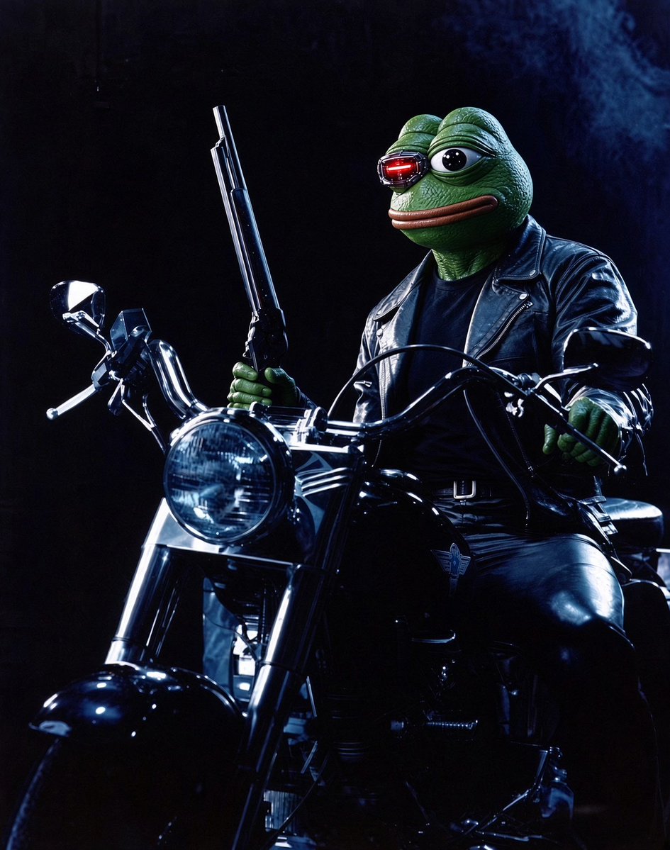 Artificial_Pepe's tweet photo. Hasta la vista, baby! https://t.co/Y1R1ZHbxnU