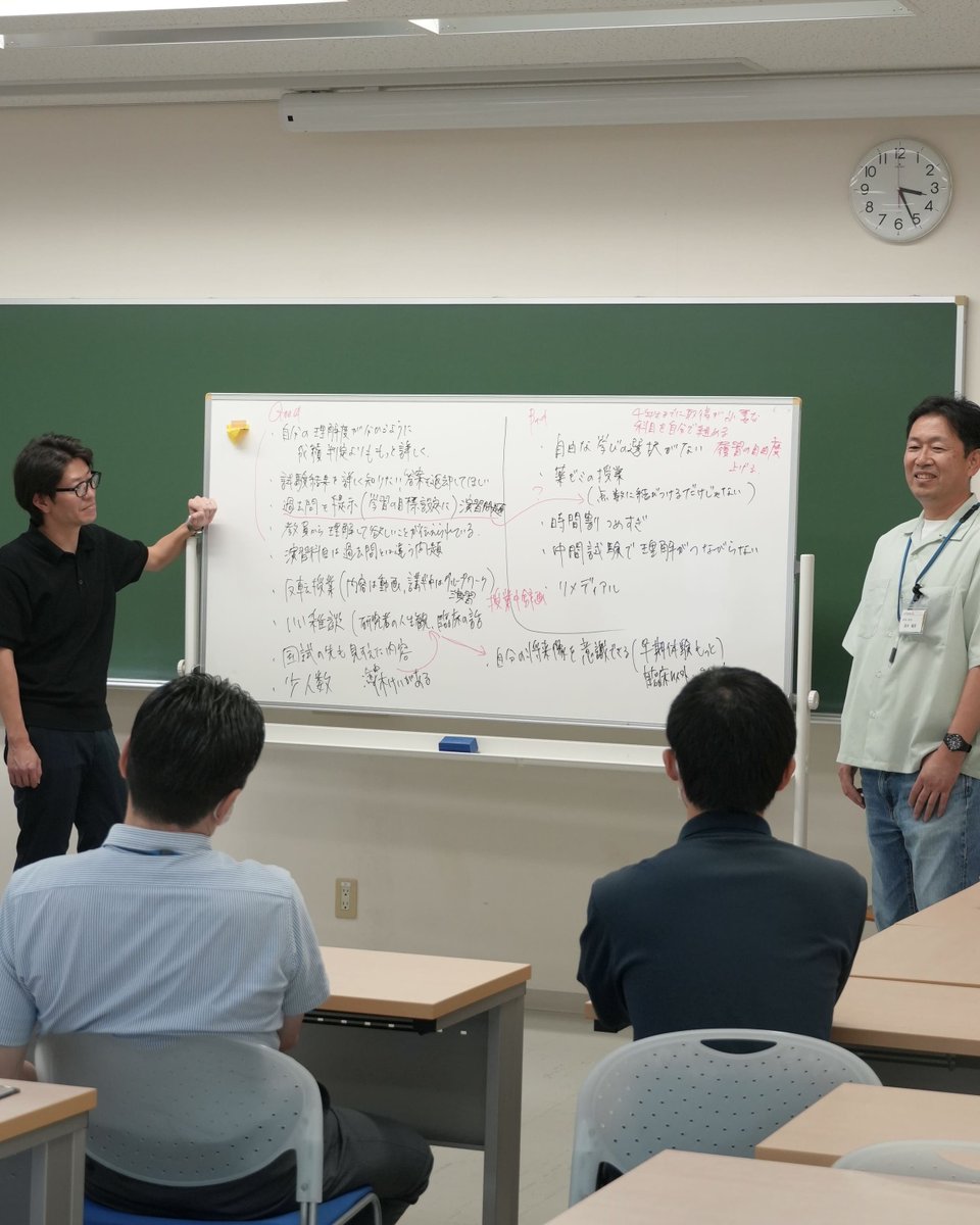 setsunan_pharm's tweet photo. 摂南大学薬学部、FD（Faculty Development、ファカルティ・ディベロップメント）を実施✨

これは、大学教員の教育能力を高めるための実践的方法であり、摂薬でも定期的に開催しています！
今回は、初の試みとして、薬学部1-4回生にもご参加いただき、教員が直接学生の声を聴く機会としました😊 https://t.co/5F16vRuAHF