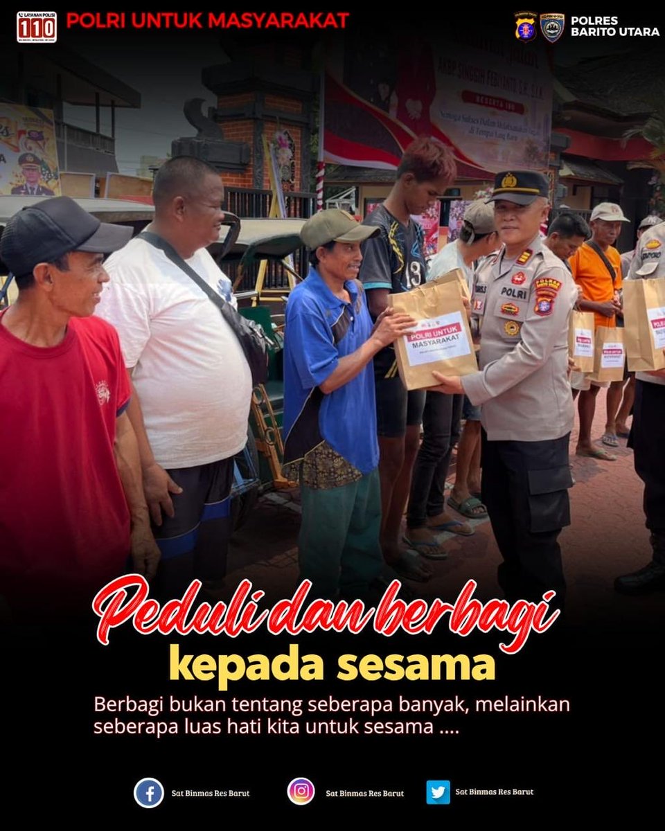 barut_binmas24's tweet photo. Halo Sahabat Bhabin Barut  👋🏻.... peduli kepada sesama, terus berbuat dan bermanfaat bagi semua.

_________________________________
#ditbinmaspoldakalteng#multimediapoldakalteng#polresbaritoutara#polisiindonesia#polriuntukmasyarakat https://t.co/eHHECd1kRU